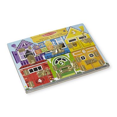 Melissa & Doug Latches Board Educational Activity Toy
