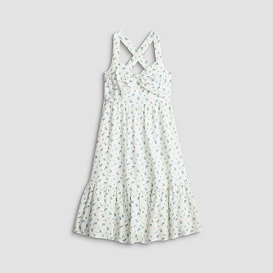 Petite LC Lauren Conrad Sleeveless Tiered Midi Dress