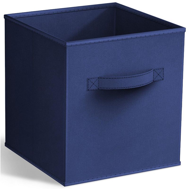 Sorbus 11-Inch Foldable Storage Cube, Navy Blue