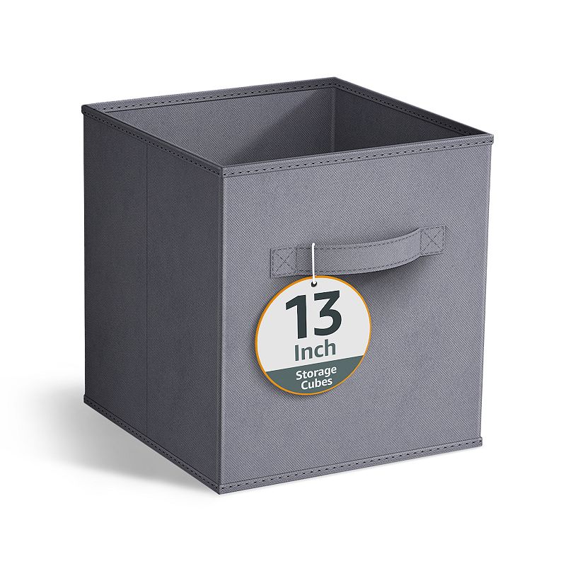 Sorbus 13-Inch Foldable Storage Cube, Gray
