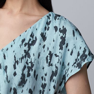 Women's Simply Vera Vera Wang Ruched Flutter Sleeve Top