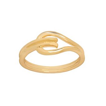 LC Lauren Conrad Gold-Tone Bold Full Ring