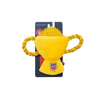 U.S. Soccer Spikey Trophy TPR Rope Dog Toy
