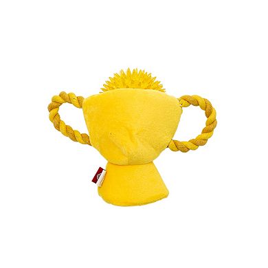 US Soccer Spikey Trophy TPR Rope Dog Toy