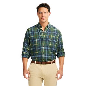 Men's IZOD Long Sleeve Flannel Button-Down Shirt