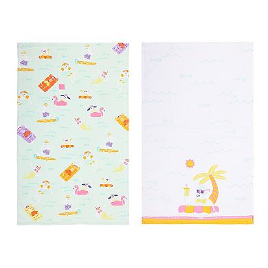 Celebrate Together Halloween 2-Pack Summerween Skeletons Kitchen Towels