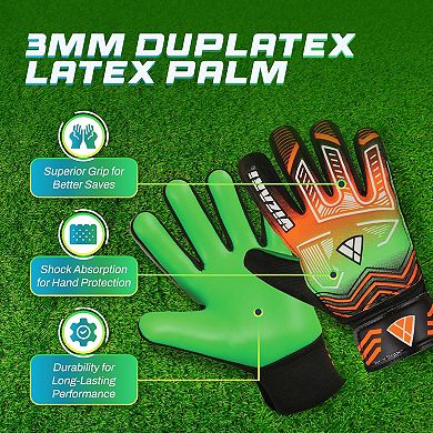 Vizari Adult Soccer Goalkeeper Gloves Lightweight Goalie Gloves with Secure Wrist Support