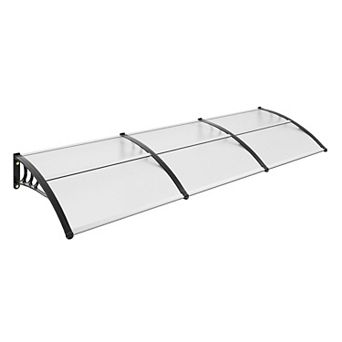 Outdoor Window Awning in PC Panel with Aluminum Connectors