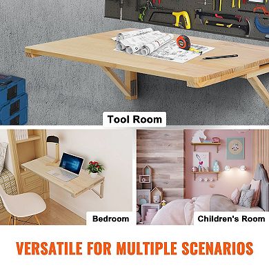 Space-Saving Wall Mounted Foldable Desk for Apartments and Dorm Rooms