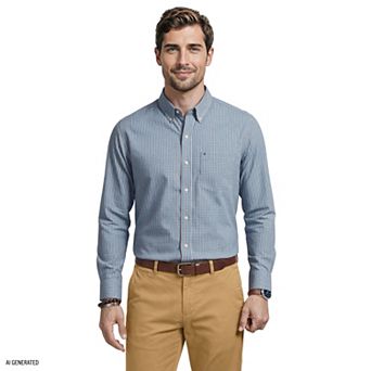 Men's IZOD Long Sleeve Button-Down Shirt