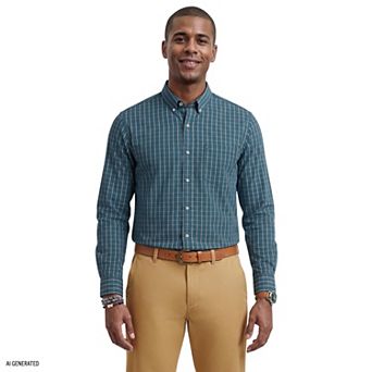 Men's IZOD Long Sleeve Button-Down Shirt