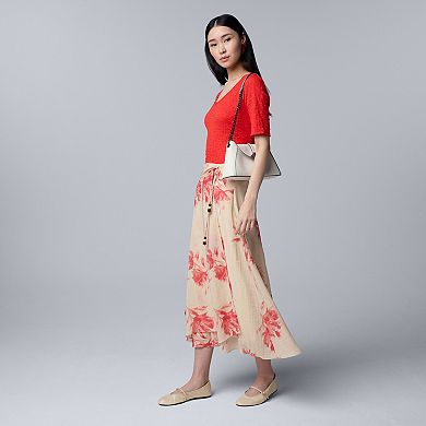 Women's Simply Vera Vera Wang Ruffled Midi Skirt