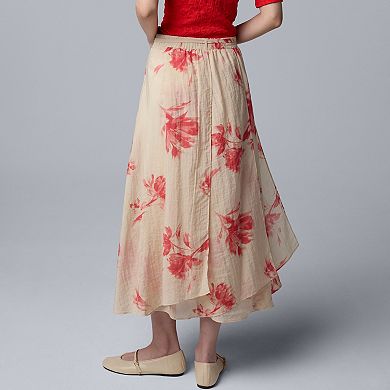 Women's Simply Vera Vera Wang Ruffled Midi Skirt