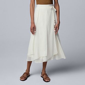 Women's Simply Vera Vera Wang Ruffled Midi Skirt