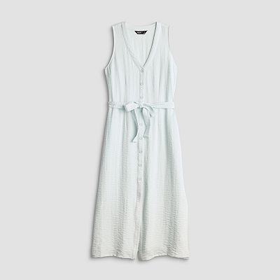 vera wang midi dress Women's Simply Vera Vera Wang Tie Waist Midi Dress