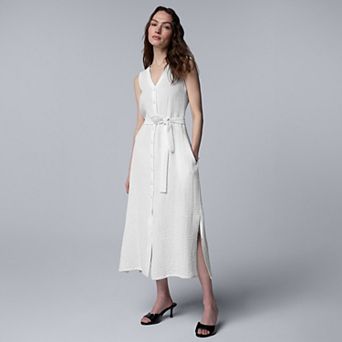 Women's Simply Vera Vera Wang Belted A-Line Midi Dress