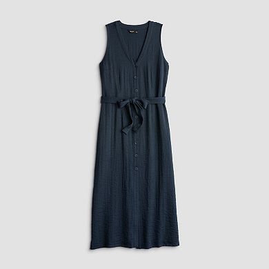 Petite Simply Vera Vera Wang Belted A-Line Midi Dress