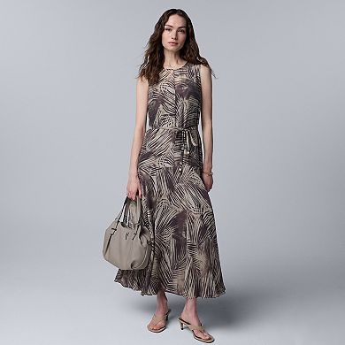 Women's Simply Vera Vera Wang Belted Dropwaist Maxi Dress