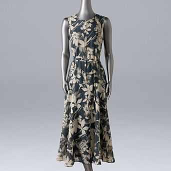 Women's Simply Vera Vera Wang Belted Dropwaist Maxi Dress