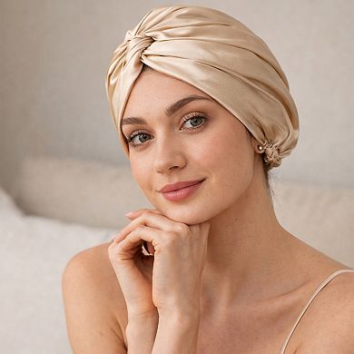 100% Turban Style Twisted Silk Caps