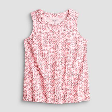 Petite Croft & Barrow® Braided Neckline Top