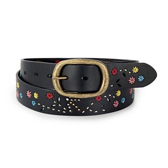Women's Blossom Hand Stitched Leather Belt