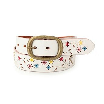 Women's Blossom Hand Stitched Leather Belt