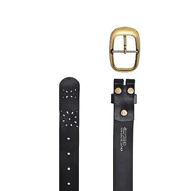 Women's Blooming Crocus Leather Belt