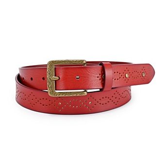 Women's Daisy Blossom Leather Belt