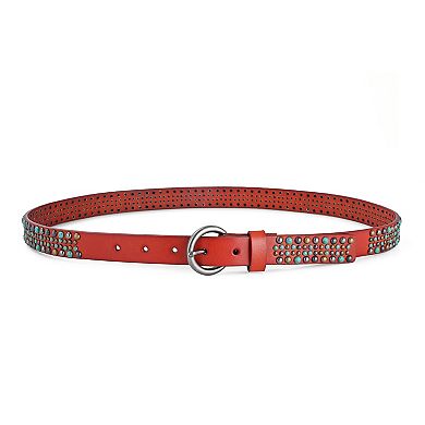 Women's Amazonite Leather Belt