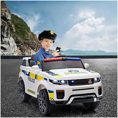 12V Kids Ride on Police Car with Remote Control Toddler Electric Truck Ride on Toy