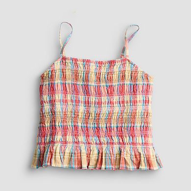 Women's LC Lauren Conrad Smocked Peplum Tank Top