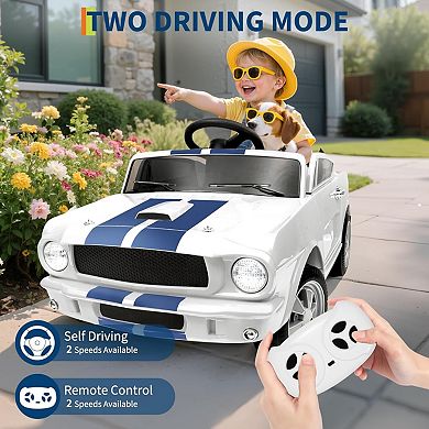 Licensed Shelby GT350 Kids Electric Car with Parent Remote Control
