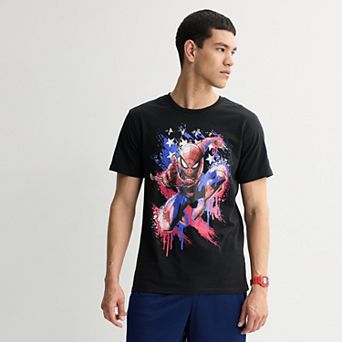 Men's Marvel Spiderman Americana Graphic Tee