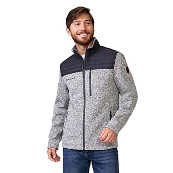 Free Country Men's Frore Sweater Knit Fleece Jacket