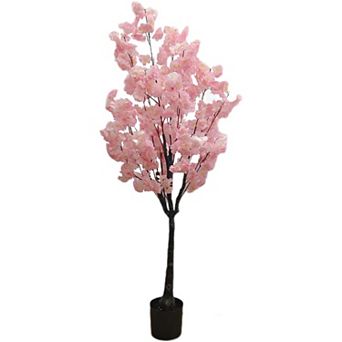 IDEALHOUSE Artificial Cherry Blossom Tree with Pink Flowers and Bendable Branches