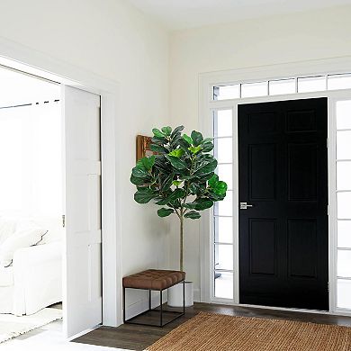 IDEALHOUSE 5.2FT Artificial Fiddle Leaf Fig Tree, Large Faux Plant with 62 Leaves