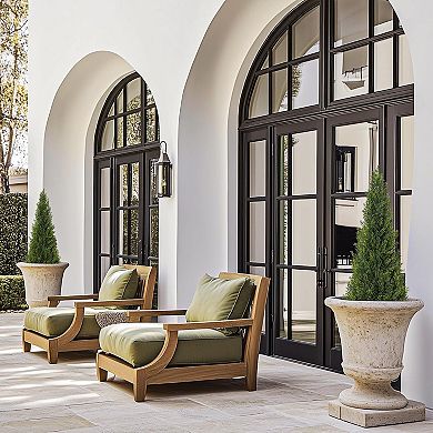 IDEALHOUSE Artificial Cypress Tree, UV Resistant Faux Plant