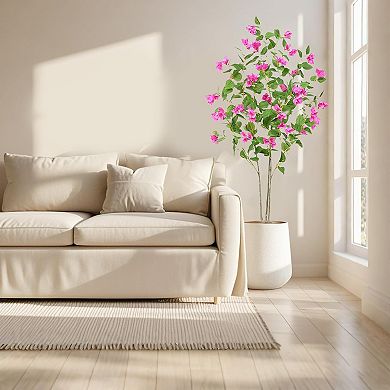 IDEALHOUSE Artificial Bougainvillea Tree with Pink Flowers and Bendable Branches