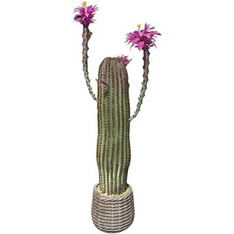 IDEALHOUSE 37 Inch Artificial Cactus Potted Plant Realistic Desert Décor