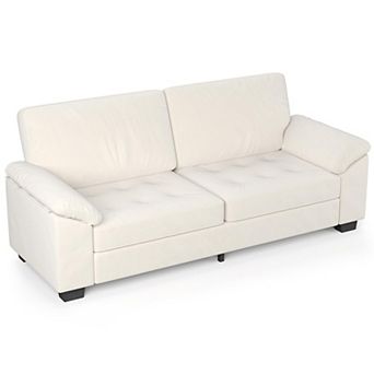 IDEALHOUSE Velvet Loveseat Sofa