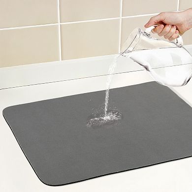 1Pc Large Diatomaceous Stone Dish Drying Mat, Quick Dry Coffee Mat for Kitchen 19.7*15.7 in