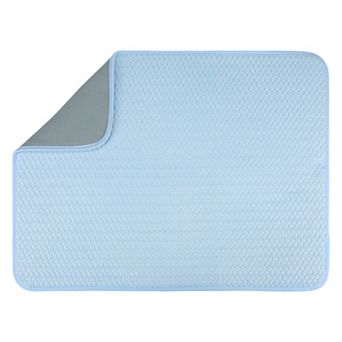 1 pc Dish Drying Mat, Absorbent Microfiber Kitchen Mat with Lanyard Design 23.6*17.7 in