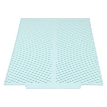 1 pc Silicone Dish Drying Mat for Kitchen Counter, Heat Resistant Kitchen Mat 20.1*16.1 in