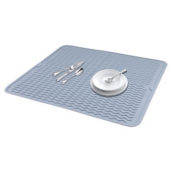 1 pc Silicone Dish Drying Mat, Easy Clean Waterproof Heat Resistant Mat 19.7*15.7 in