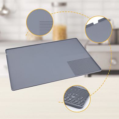 1Pc Silicone Coffee Mat, Removable Bar Mat with Concave and Convex Design 23.6*15.7 in