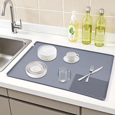 1Pc Silicone Coffee Mat, Removable Bar Mat with Concave and Convex Design 23.6*15.7 in