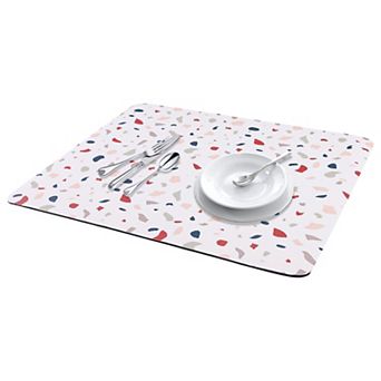 1 pc Large Diatomaceous Stone Dish Drying Mat, Quick Dry Dish Drying Mats 19.7*15.7 in