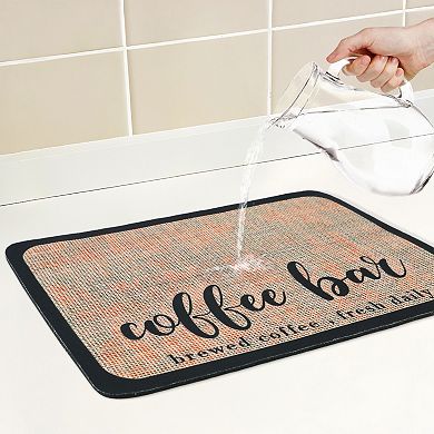 1Pc Large Diatomaceous Coffee Bar Mat, Quick Dry Dish Drying Mats 15.7*11.8 in