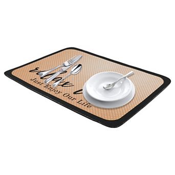 1 pc Large Diatomaceous Coffee Bar Mat, Quick Dry Dish Drying Mats 15.7*11.8 in